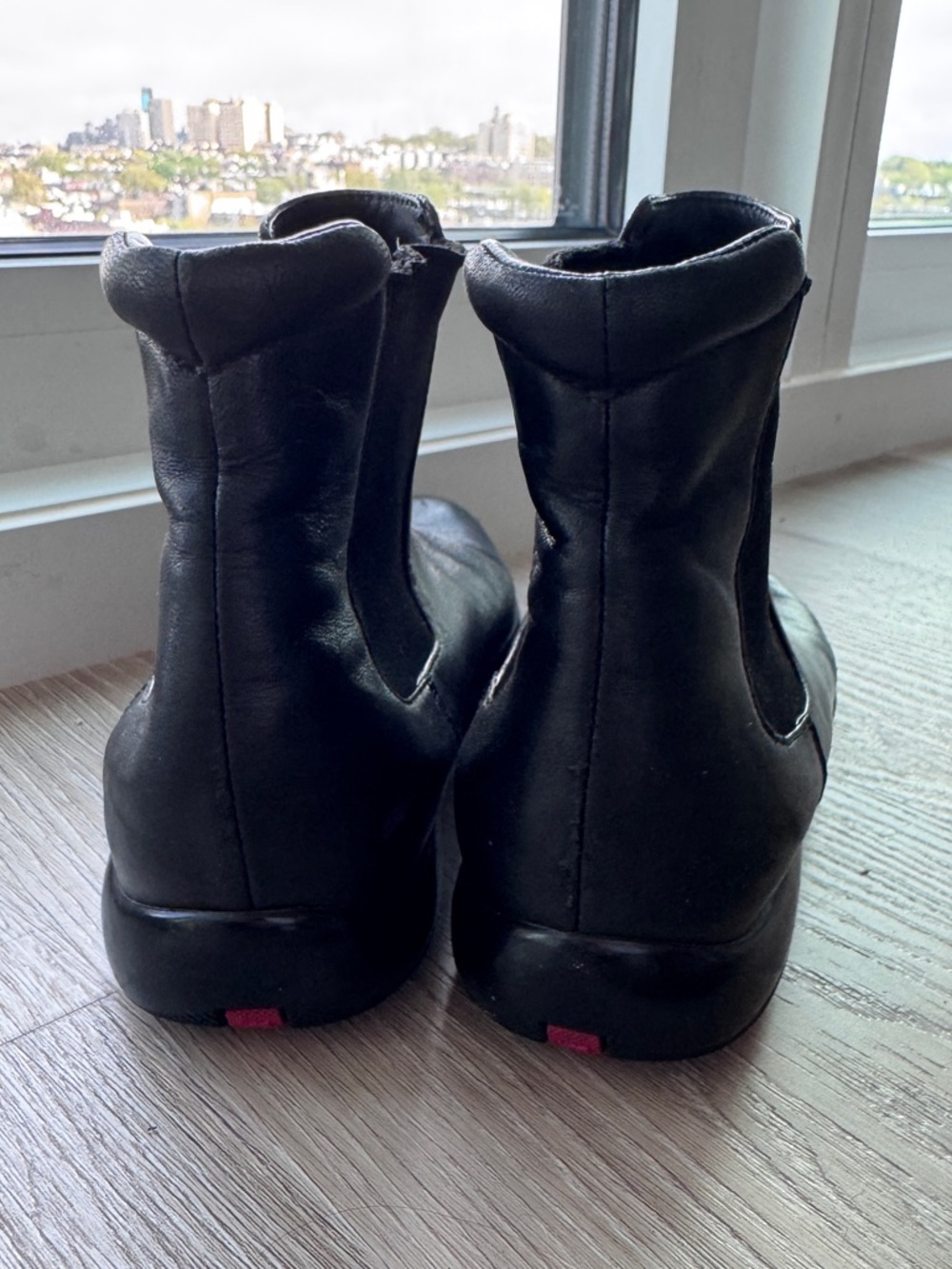 PRADA Sport Line Black Chelsea Boots in Nero sz 38 - Picture 4 of 9